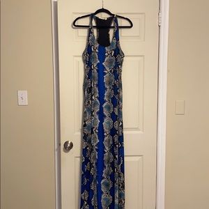Buddy Love Snakeskin Maxi Dress- large